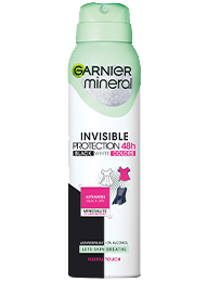 Garnier Mineral Deo Invisible Black, White & Colors Floral 48h antiperspirant Sprej